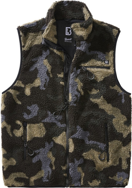 Brandit Men Weste Teddyfleece Vest Men Darkcamo