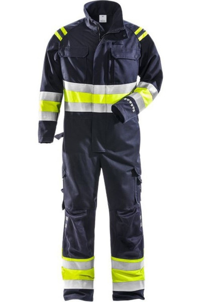 Fristads Flamestat High Vis Overall Kl 1 8174 ATHS Warnschutz-Gelb/Marine