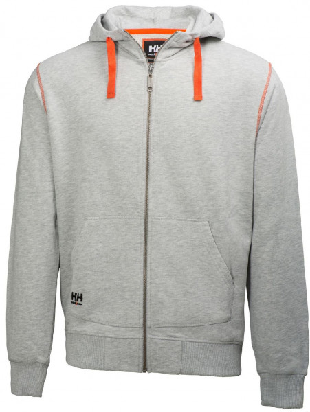 Helly Hansen Sweatshirt Oxford FZ Hoodie Grey Melange All Helly Hansen products Helly Hansen Workwear TOP Brands Brands kustom kult