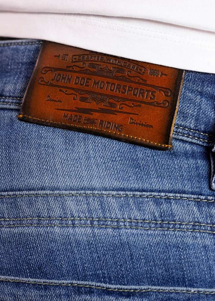 John Doe Motorrad Hose Jeans Denim Kamikaze Jeans Blue Textil Hosen Herrenbekleidung Motorrad kustom kult