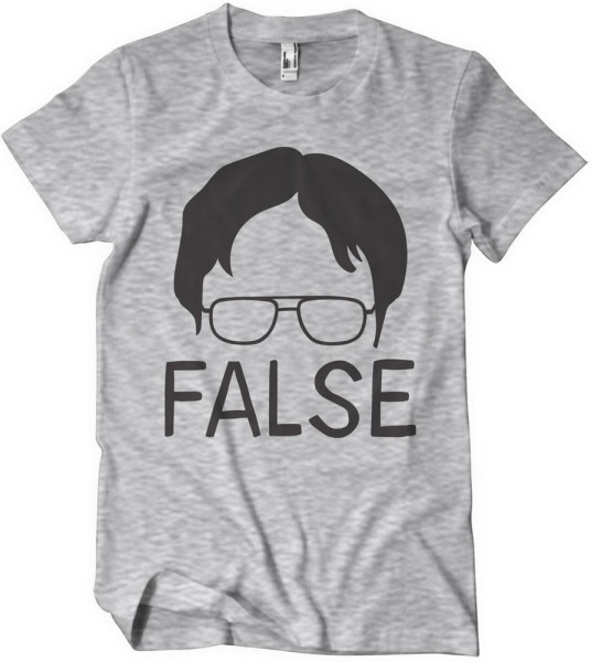 The Office False T-Shirt Heather-Grey