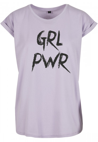 Mister Tee Ladies GRL PWR Tee lilac