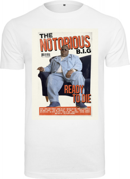 Mister Tee T-Shirt Biggie Magazine Cover Tee White