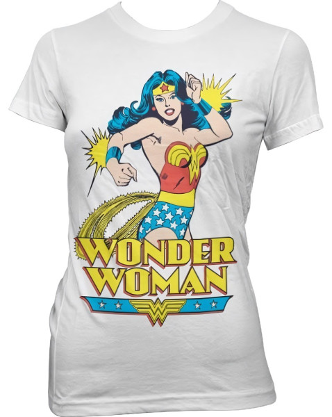 Wonder Woman Girly Tee Damen T-Shirt White