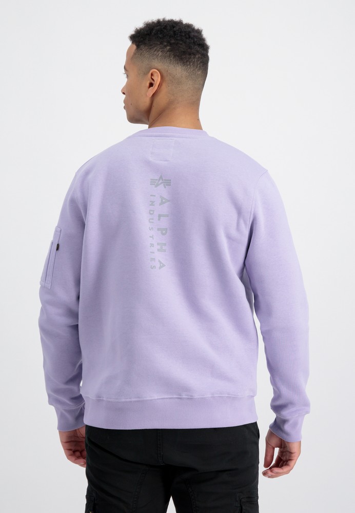Alpha Industries Unisex EMB | Violet Men Sweatshirts Pale | Sweater Hoodies / | Lifestyle