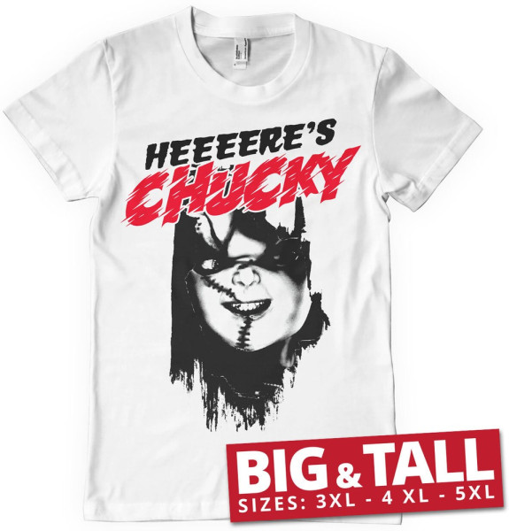 Chucky Heeere's Chucky Big & Tall T-Shirt White