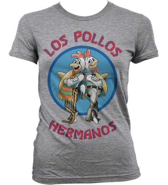 Breaking Bad Los Pollos Hermanos Girly T-Shirt Damen Heather-Grey