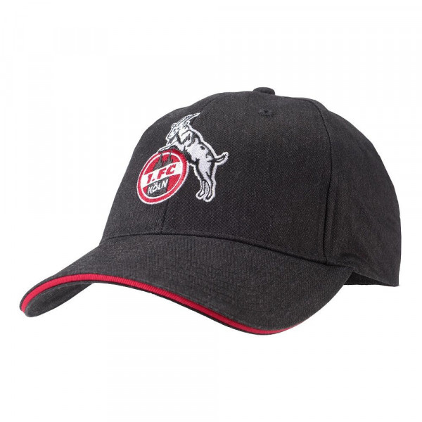 1. FC Köln Kinder Cap Basic mit Logo Kids Fussball Schwarz