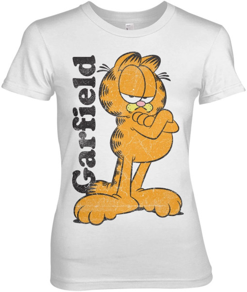 Garfield Girly Tee Damen T-Shirt White