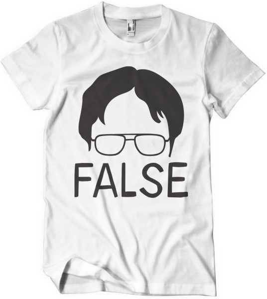 The Office False T-Shirt White