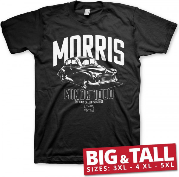 Morris Minor 1000 Big & Tall T-Shirt Black