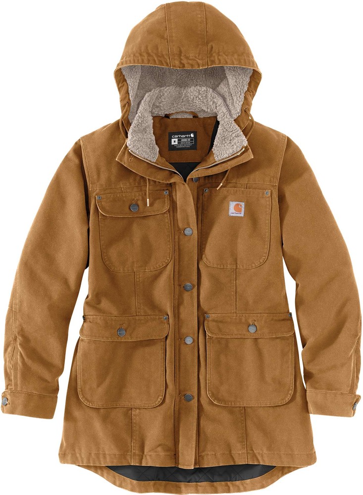 Carhartt Damen Jacke Loose Fit Weathered Duck Coat Carhartt® Brown, Jackets / Coats, Women's Clothing, Workwear