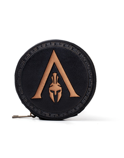 Assassin's Creed Wallets Assassin's Creed Odyssey - Greek Helmet Logo Premium Coin Purse Black