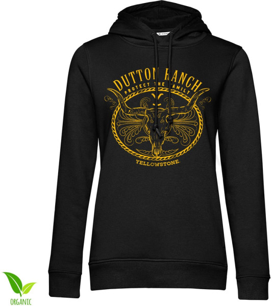 Yellowstone Protect The Family Girls Hoodie Damen Black