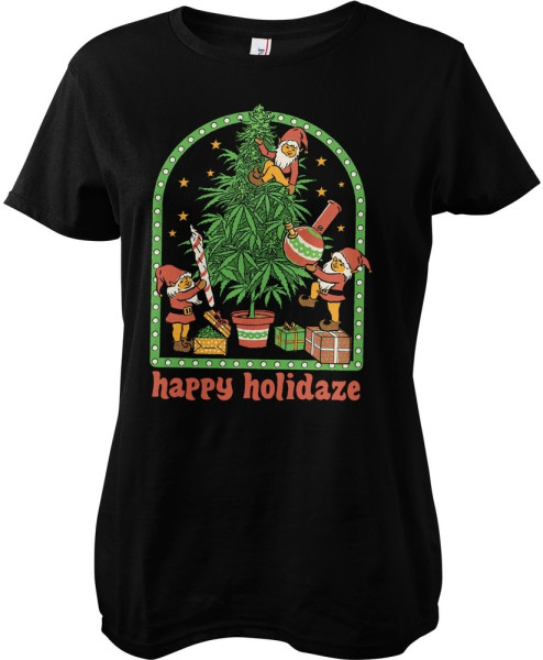 Steven Rhodes Damen Happy Holidaze Girly Tee DTR-5-SR316-DTF916