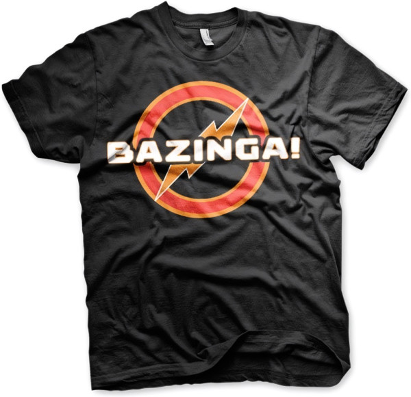 The Big Bang Theory Bazinga Underground Logo T-Shirt Black