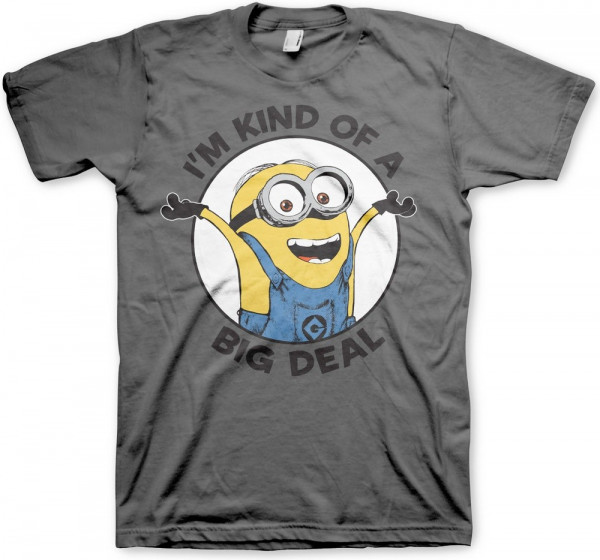 Minions I'm Kind Of A Big Deal T-Shirt Dark-Grey