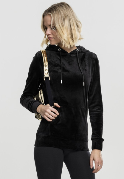 Urban Classics Damen Ladies Velvet Hoody