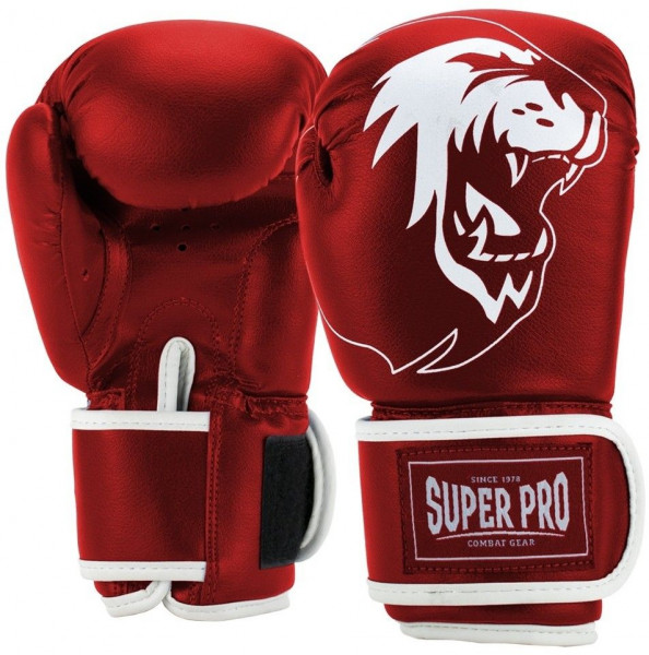 Super Pro Combat Talent (Kick-)Boxhandschuhe Products Rot/Weiß All Gear 