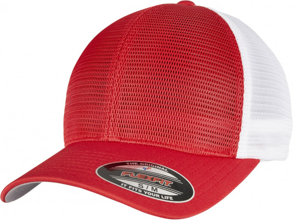 Flexfit Cap 360 OMNIMESH CAP 2-TONE Red/White