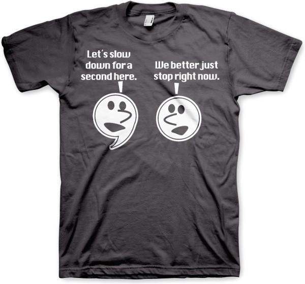 Hybris Let's Slow Down For A Second T-Shirt Dark-Grey