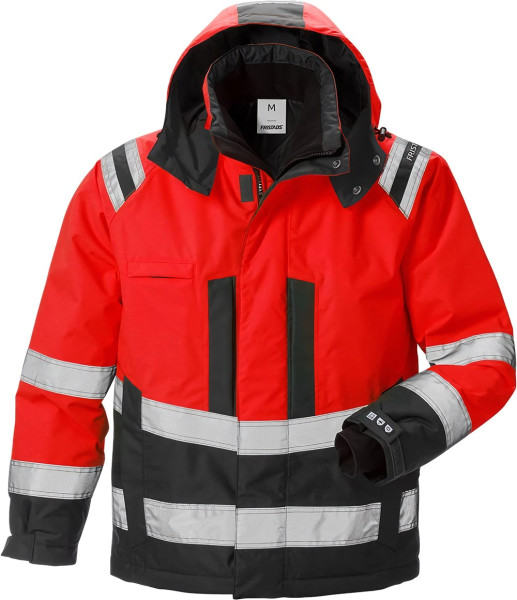 Fristads Warnschutz-Jacke High Vis Airtech® Winterjacke Kl. 3 4035 GTT Warnschutz-Rot/Schwarz