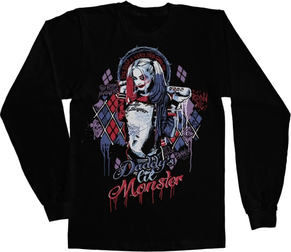 Suicide Squad Harley Quinn Longsleeve Tee Black