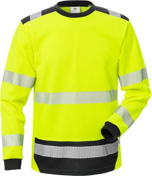 Fristads Warnschutz T-Shirt High Vis T-Shirt Langarm KL. 3 7724 THV Warnschutz-Gelb/Schwarz