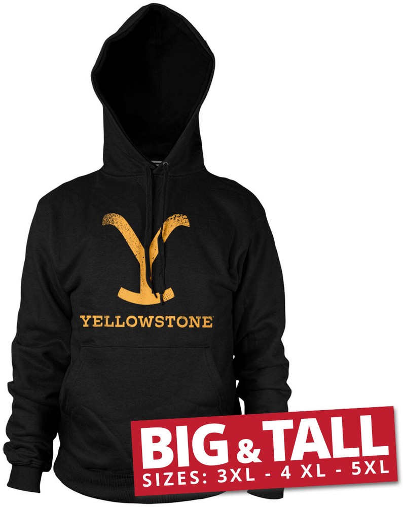 Yellowstone Big Tall Hoodie Black