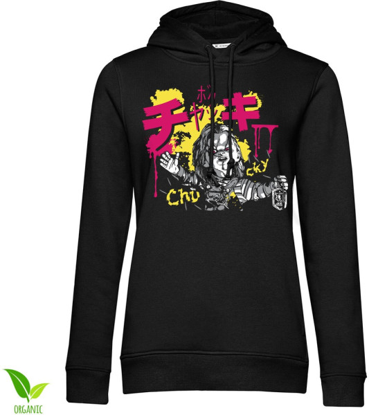 Chucky Graffiti Girls Hoodie Damen Black