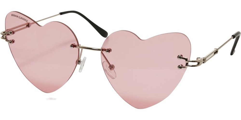 Accessoires Heart Sunglasses | Sonnenbrille With Urban Chain Lifestyle Classics | Herren Rose/Silver |
