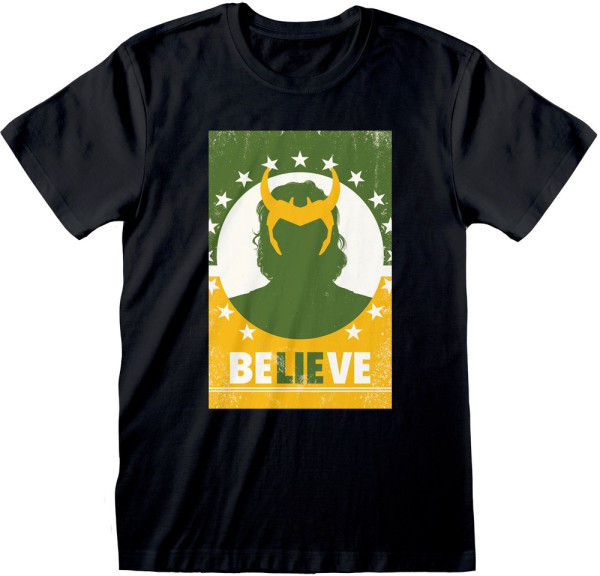 Marvel Loki - Believe T-Shirt Black