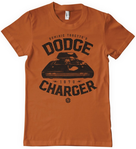 The Fast and the Furious Toretto'S US Car Charger T-Shirt Burnt/Orange