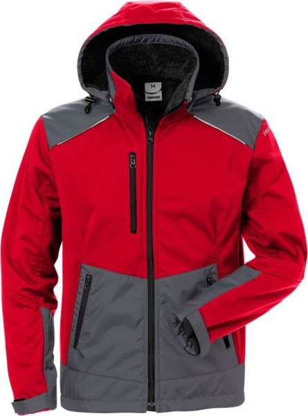 Fristads Softshell-Winterjacke 4060 CFJ Rot/Grau