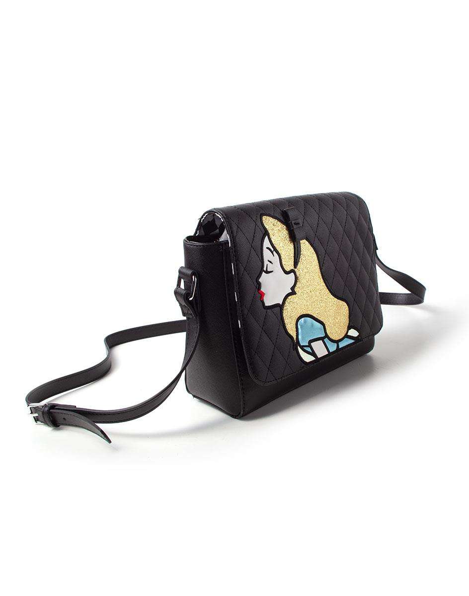 Disney Alice In Wonderland Shoulder Bag Black Taschen Rucksacke Filme Serien Fanartikel kustom kult