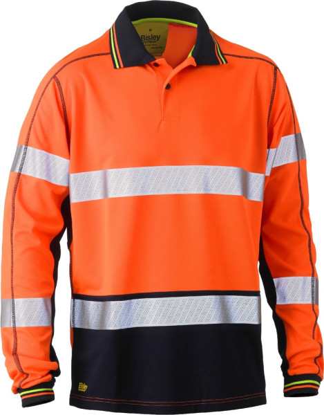 Bisley Warnschutzbekleidung Hi Vis Long Sleeve Polo