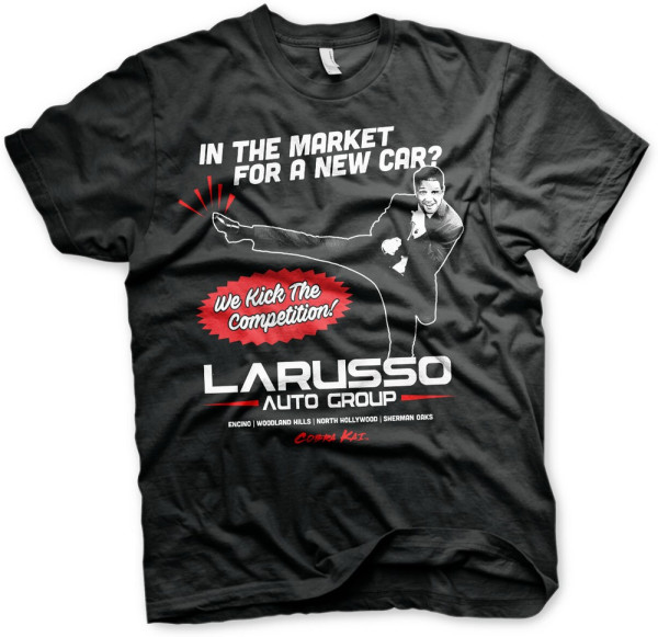 Cobra Kai Larusso Auto Group T-Shirt Black