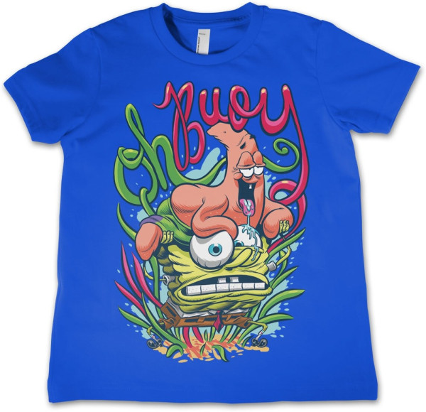 Spongebob Oh Boy Kids T-Shirt Kinder Blue