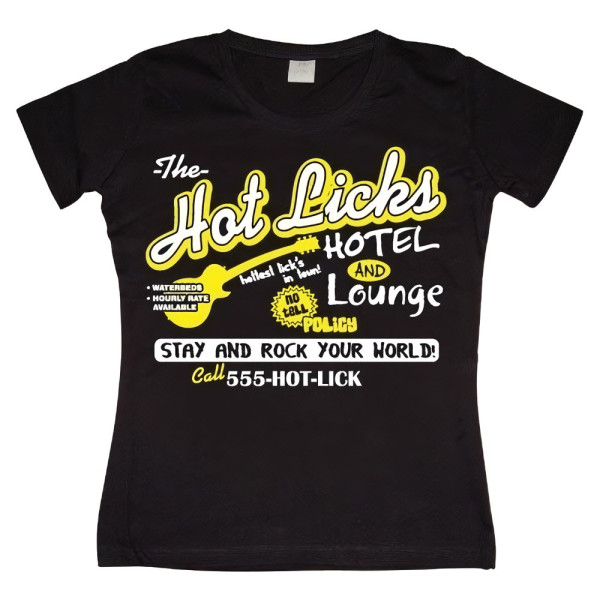 Hybris Hot Licks Hotel Girly T-shirt Damen Black