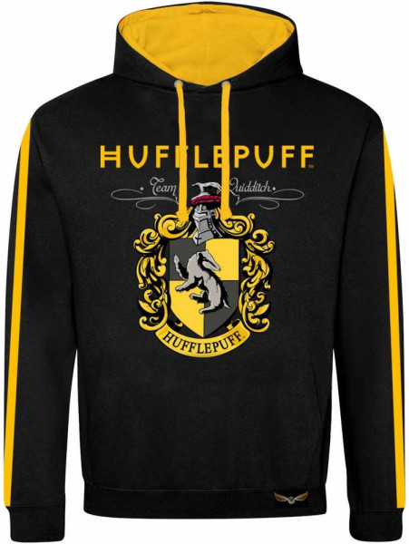 Harry Potter - Property Of Hufflepuff (SuperHeroes Inc. Contrast Pullover) Hoodie Black