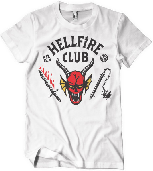 Stranger Things Hellfire Club T-Shirt White