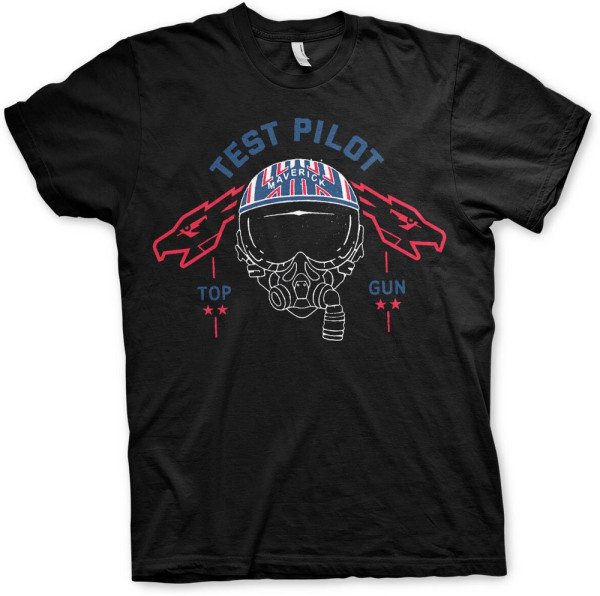 Top Gun Test Pilot T-Shirt Black