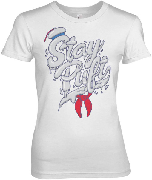 Ghostbusters Stay Puft Girly Tee Damen T-Shirt White