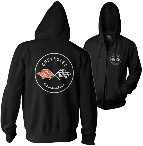 Corvette Hoodie C1 Logo Zipped Hoodie GM-33-CORV001-H67-8