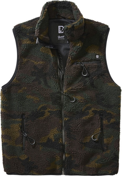 Brandit Men Weste Teddyfleece Vest Men Woodland