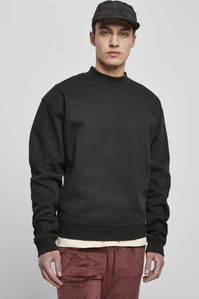 Urban Classics Sweatshirt Mock Neck Crew Black