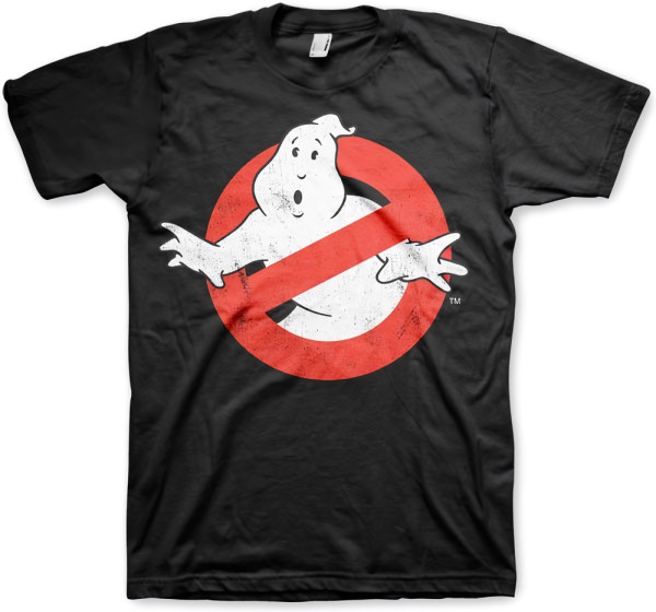 Ghostbusters Distressed Logo T-Shirt Black