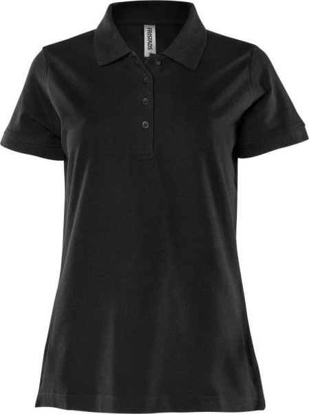 Fristads Poloshirt Kurzarm Acode Poloshirt Damen 1723 PIQ Schwarz