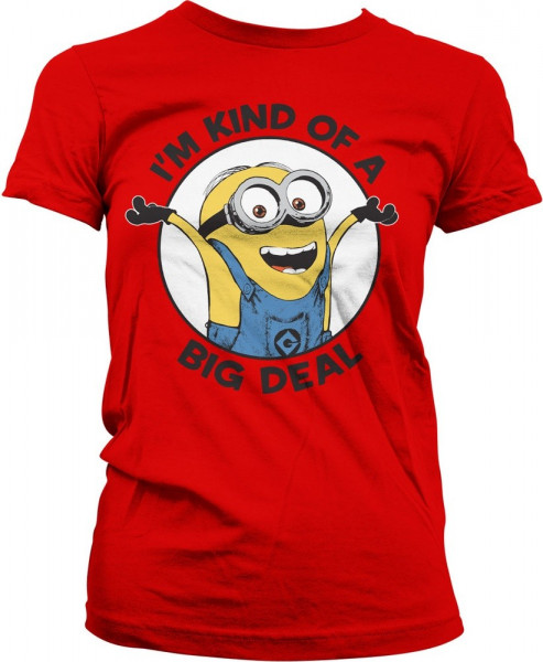 Minions I'm Kind Of A Big Deal Girly Tee Damen T-Shirt Red