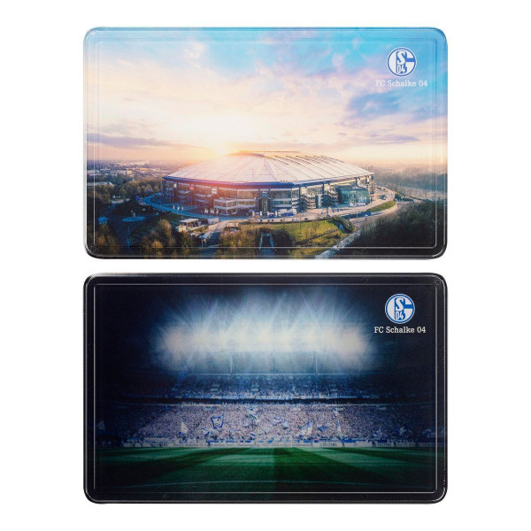 FC Schalke 04 S04 Frühstücksbrettchen Arena 2er-Pack Fussball 1. Bundesliga Multicolor